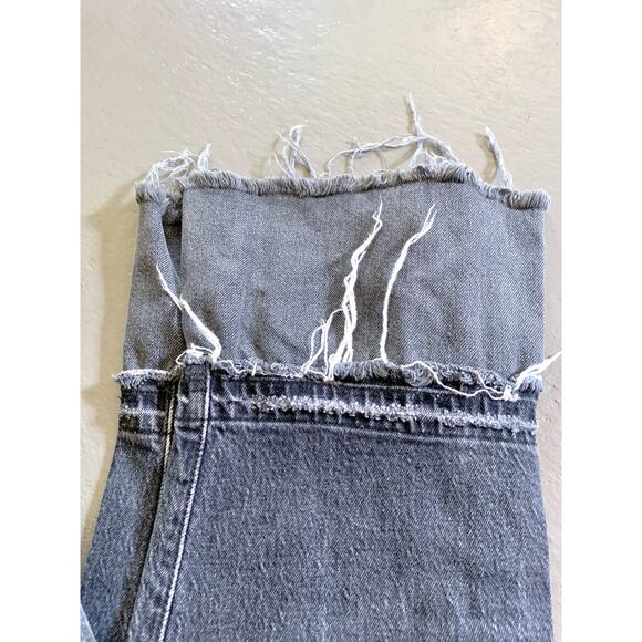 Levi's Ribcage Straight Faded Black Denim Jeans 27 - Picture 7 of 14